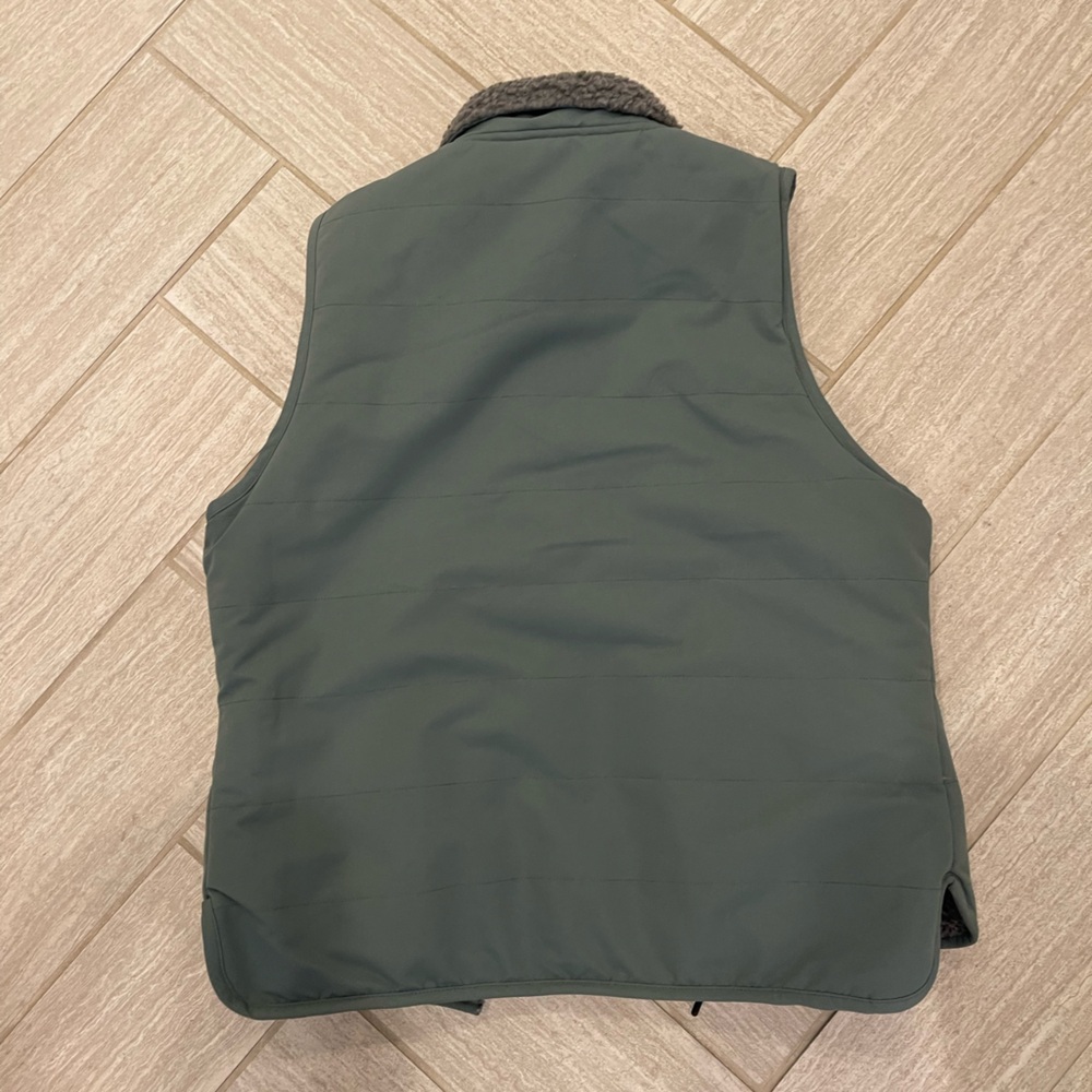 Women’s Green and Gray Reversible Utility Vest - Picture 3 of 3